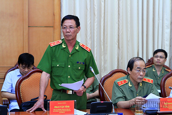 Đồng chí Phan Văn Vĩnh, Tổng cục trưởng Tổng cục cảnh sát, Thủ trưởng cơ quan điều tra, Bộ Công an