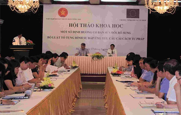 Viện kiểm sát nhân dân tối cao tổ chức Hội thảo khoa học về một số định hướng cơ bản sửa đổi, bổ sung Bộ luật Tố tụng hình sự đáp ứng yêu cầu cải cách tư pháp