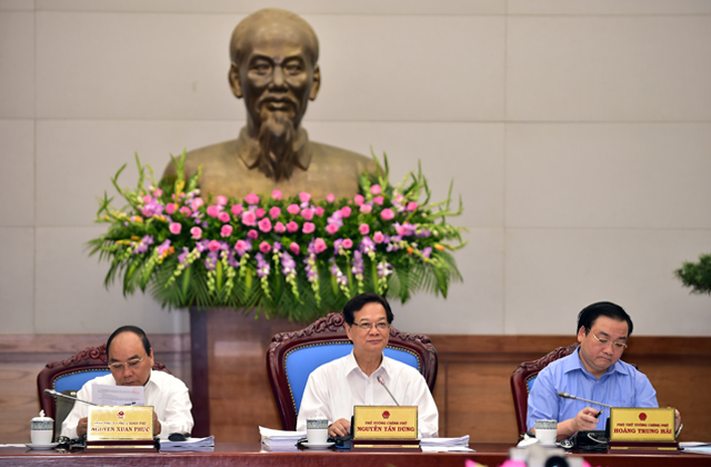 Thủ tướng Nguyễn Tấn Dũng chủ trì phiên họp Chính phủ tháng 5-2015