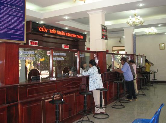 Bộ phận một cửa điện tử - thành phố Bắc Giang 