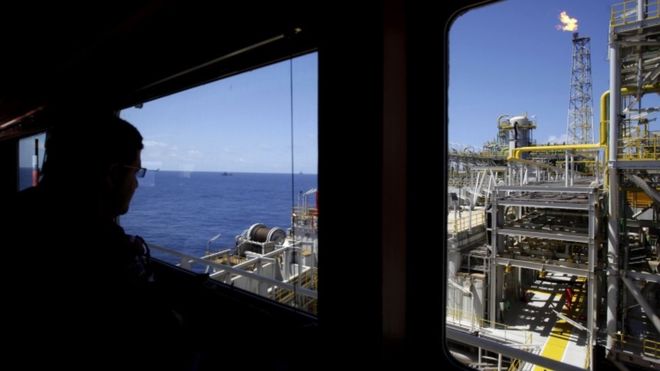 Một dàn khoan dầu của Petrobras