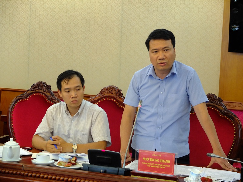 Đồng chí Ngô Trung Thành, Ủy viên Thường trực Ủy ban Pháp luật của Quốc hội