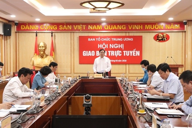 Giao ban trực tuyến toàn Ngành Tổ chức xây dựng Đảng