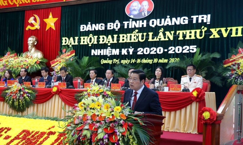 Đồng chí Phan Đình Trạc, Bí thư Trung ương Đảng, Trưởng Ban Nội chính Trung ương dự và chỉ đạo Đại hội
