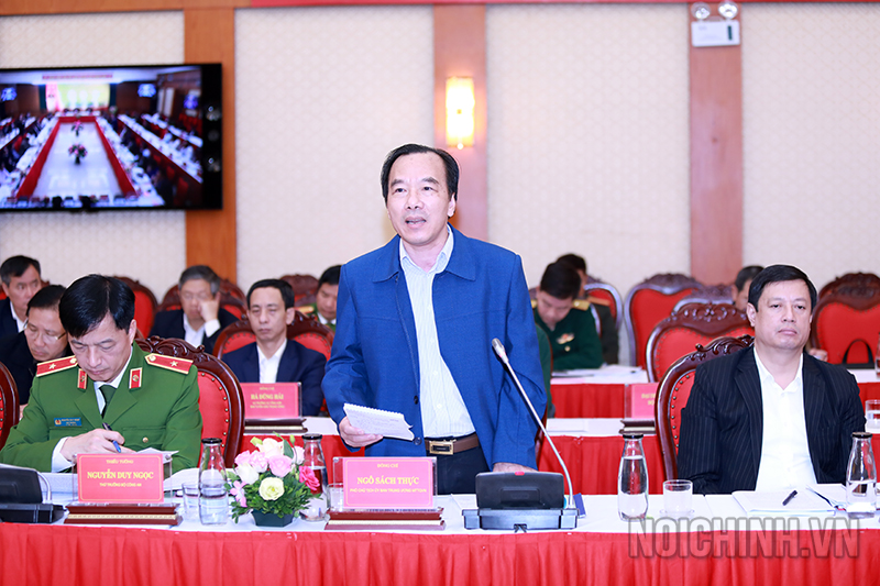 Đồng chí Ngô Sách Thực, Phó Chủ tịch Ủy ban Trung ương Mặt trận Tổ quốc Việt Nam