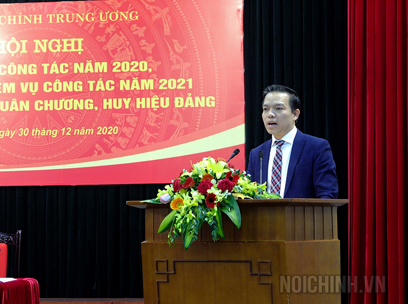 Đồng chí Nguyễn Thanh Tân, Phó Vụ trưởng Vụ Theo dõi xử lý các vụ án