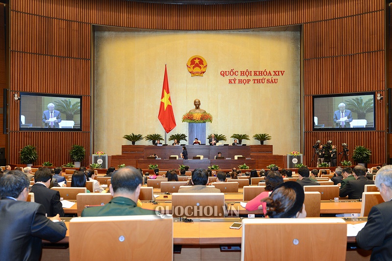 Phiên họp biểu quyết thông qua Luật Phòng, chống tham nhũng (sửa đổi)