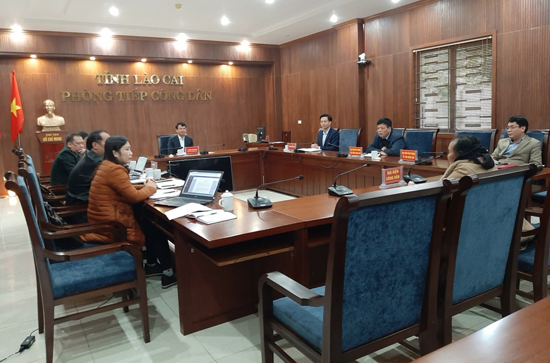 Đồng chí Đặng Xuân Phong, Ủy viên Trung ương Đảng, Bí thư Tỉnh ủy Lào Cai tiếp dân (tháng 2/2021)