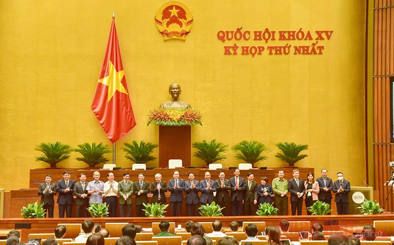 Ra mắt Tổng Thư ký Quốc hội, Chủ tịch Hội đồng Dân tộc, Chủ nhiệm Ủy ban của Quốc hội, Tổng Kiểm toán nhà nước