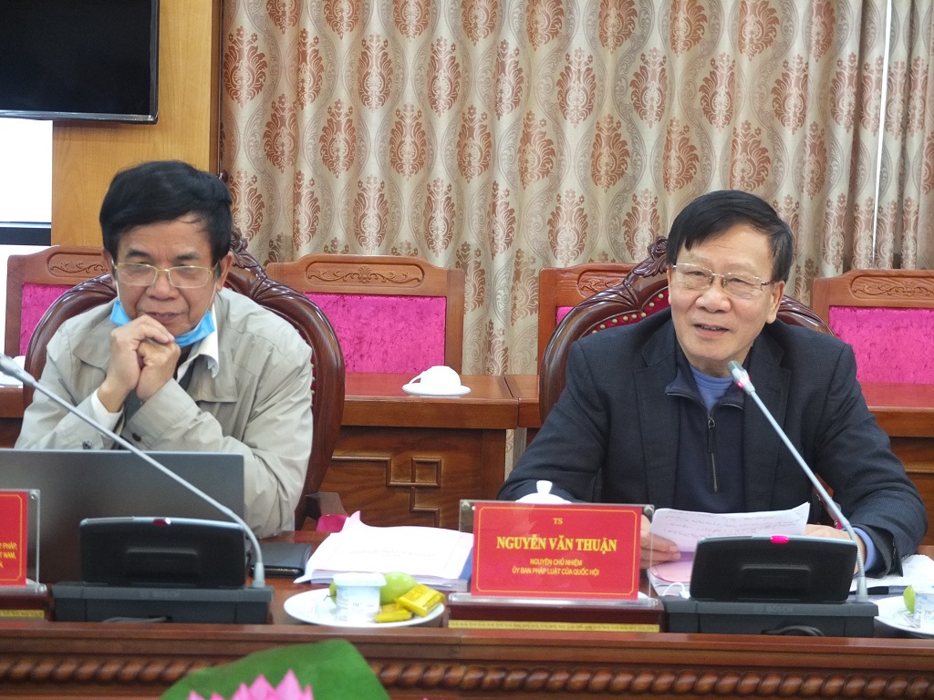 TS Nguyễn Văn Thuận, nguyên Chủ nhiệm Ủy ban Pháp luật của Quốc hội