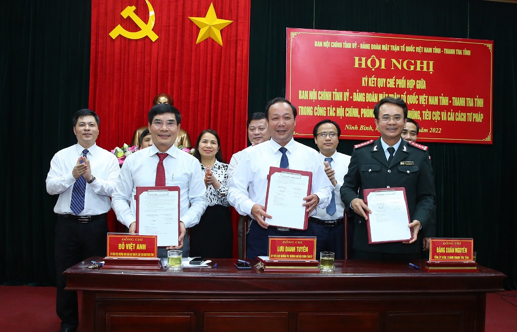  Đại diện các đơn vị ký kết Quy chế phối hợp 
