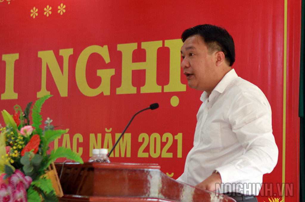 Đồng chí Nguyễn Thanh Long, Phó trưởng Ban Nội chính Tỉnh ủy Quảng Bình