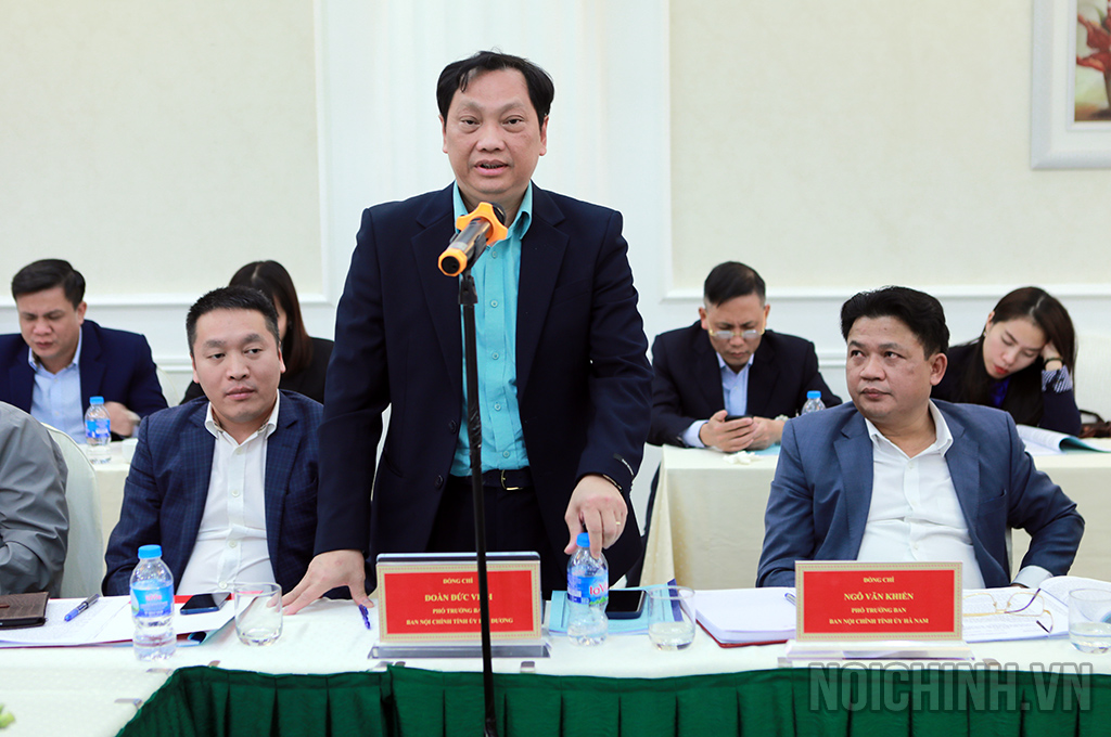 Đồng chí Đoàn Đức Vinh, Phó Trưởng Ban Nội chính Tỉnh ủy Hải Dương