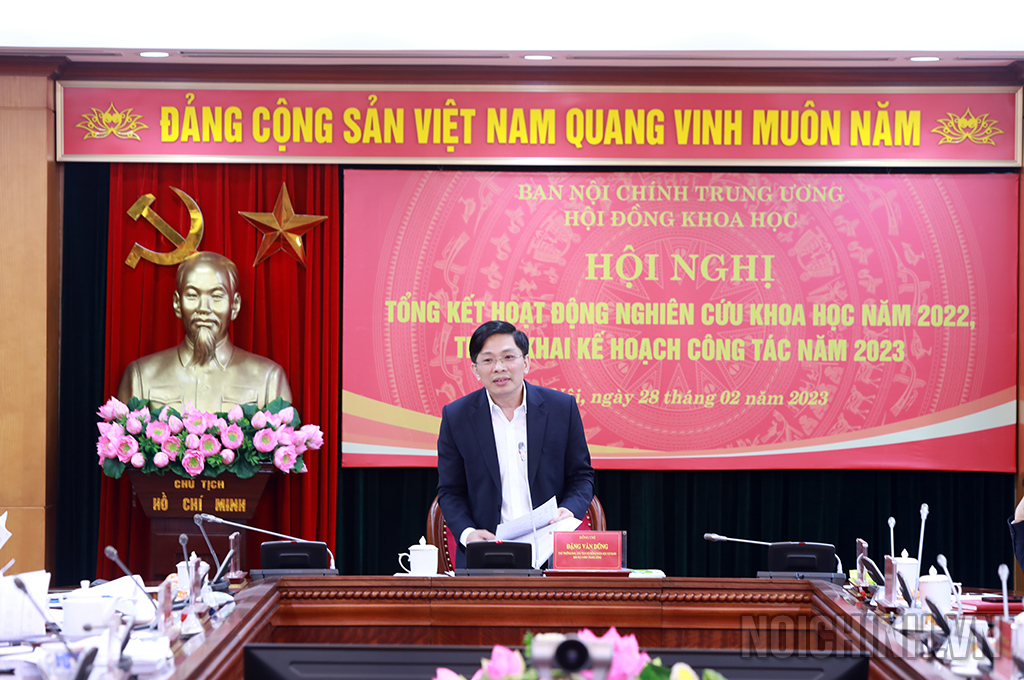 Đồng chí Đặng Văn Dũng, Phó trưởng Ban, Chủ tịch Hội đồng Khoa học Cơ quan Ban Nội chính Trung ương