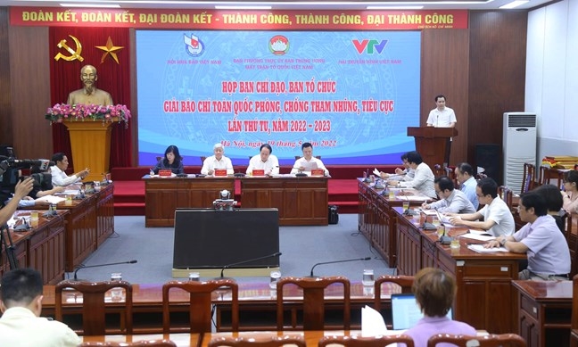 Cuộc họp Ban Chỉ đạo, Ban Tổ chức Giải báo chí toàn quốc phòng, chống tham nhũng, tiêu cực lần thứ tư, năm 2022-2023