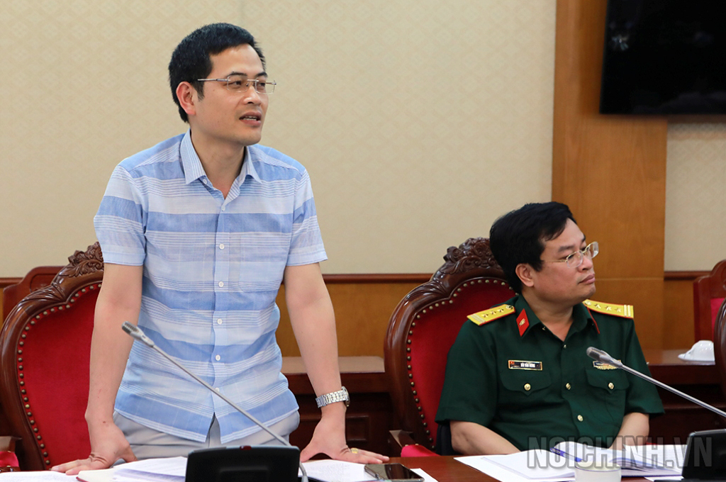 Đồng chí Vũ Quang Huấn, Phó Trưởng phòng Tham mưu cảnh sát, Văn phòng Bộ Công an