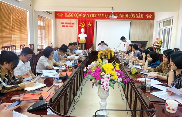 Ban Nội chính Tỉnh ủy Hội nghị giao ban định kỳ