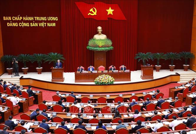Quang cảnh Phiên khai mạc Hội nghị Ban Chấp hành Trung ương Đảng khóa XIII