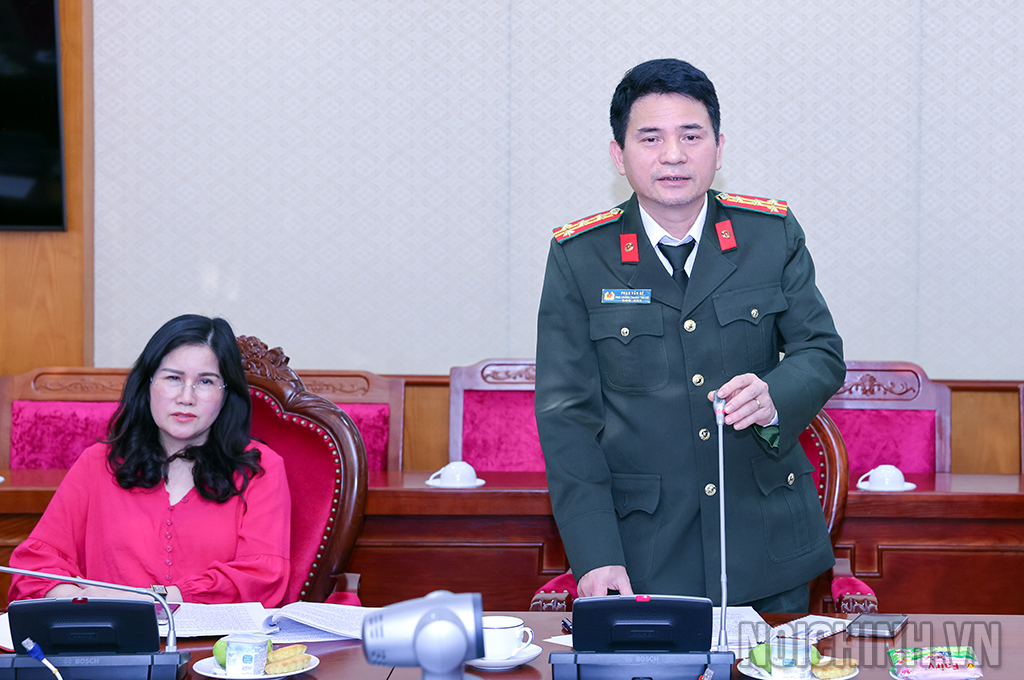 Đồng chí Đại tá Phan Văn Bé, Phó Chánh Thanh tra, Bộ Công an