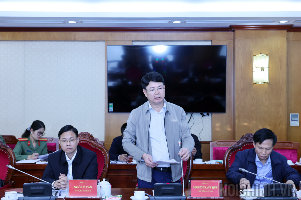 Đồng chí Lê Thanh Tịnh, Thứ trưởng Bộ Tư pháp