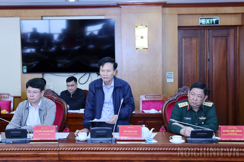 Đồng chí Bùi Ngọc Lam, Phó Tổng Thanh tra Chính phủ