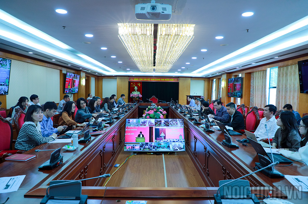 Quang cảnh Hội nghị tại điểm cầu Ban Nội chính Trung ương