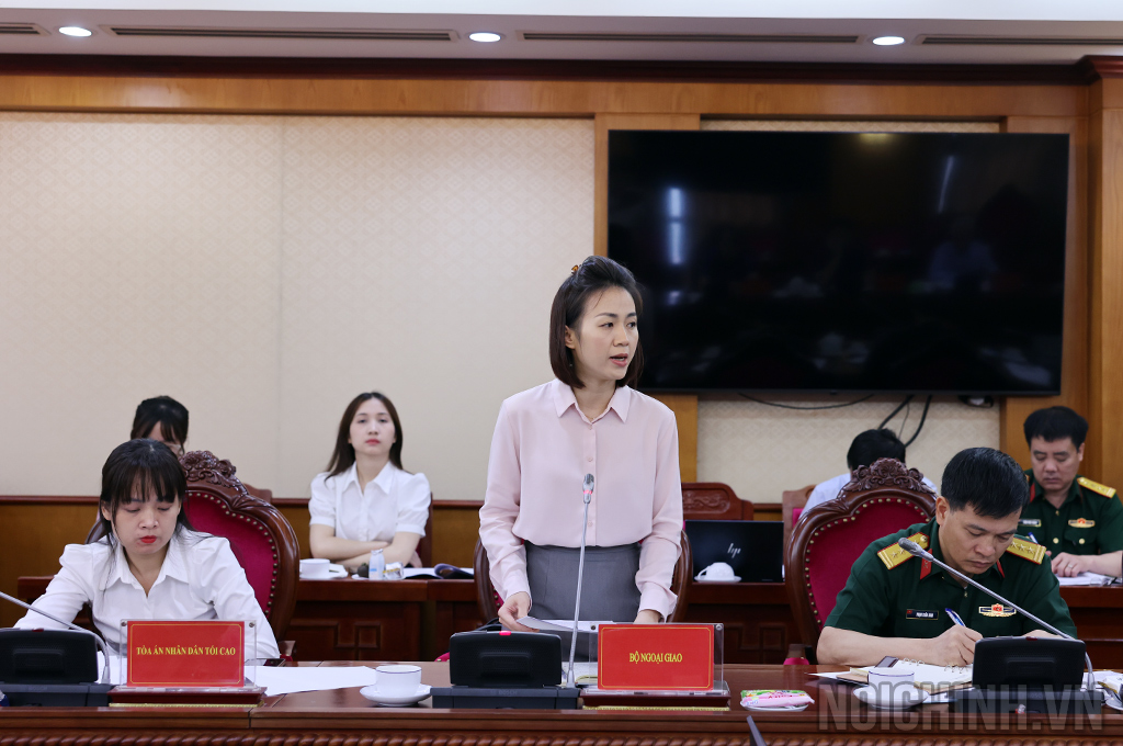 Đồng chí Nguyễn Phương Trà, Phó Vụ trưởng Vụ Chính sách - Đối ngoại, Bộ ngoại giao