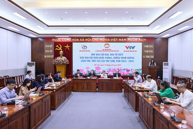  Cuộc họp Ban Chỉ đạo, Ban Tổ chức Giải báo chí toàn quốc phòng, chống tham nhũng, lãng phí, tiêu cực lần thứ 5, năm 2024-2025