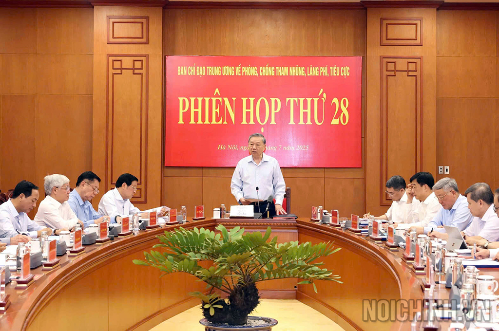 Phiên họp 28 Ban Chỉ đạo Trung ương về phòng, chống tham nhũng, lãng phí, tiêu cực