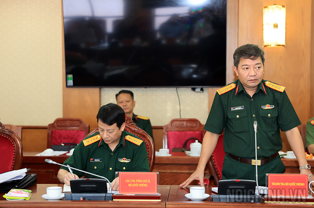 Đồng chí Đại tá Đoàn Tuấn Tú, Trưởng Ban Thường trực 1389, Thanh tra Bộ Quốc phòng