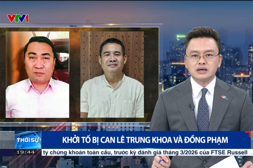 Khởi tố bị can Lê Trung Khoa và đồng phạm