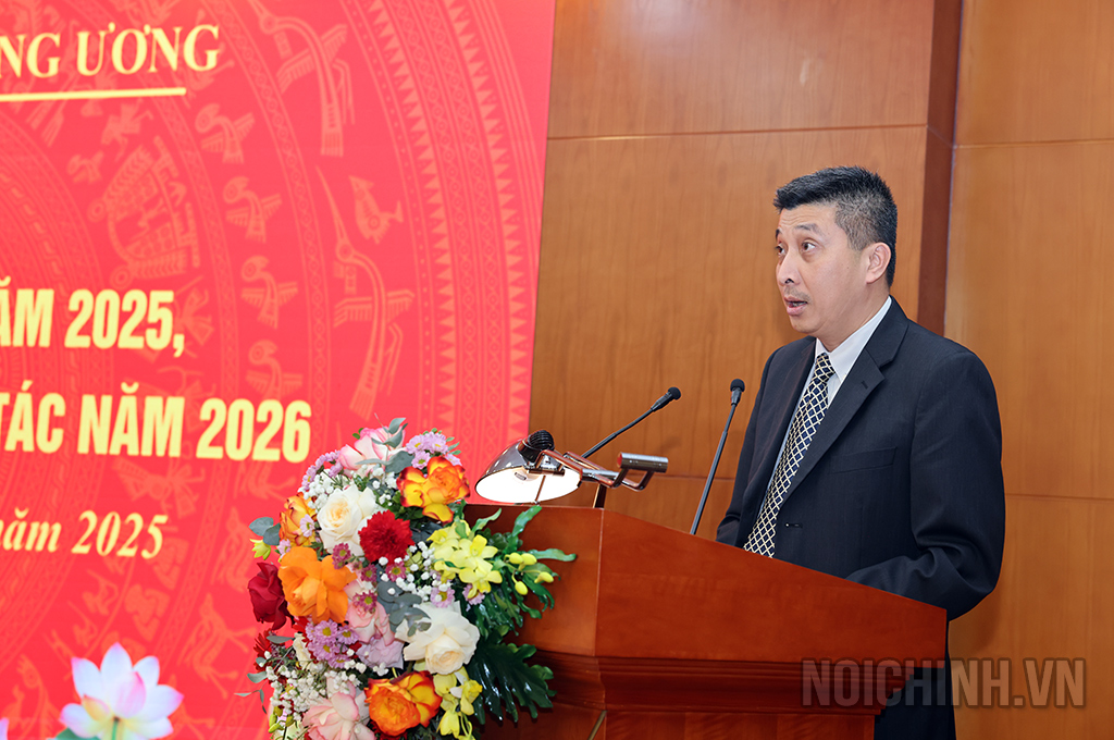 Đồng chí Bùi Lê Bá Hùng, Phó Vụ trưởng Vụ Cải cách tư pháp