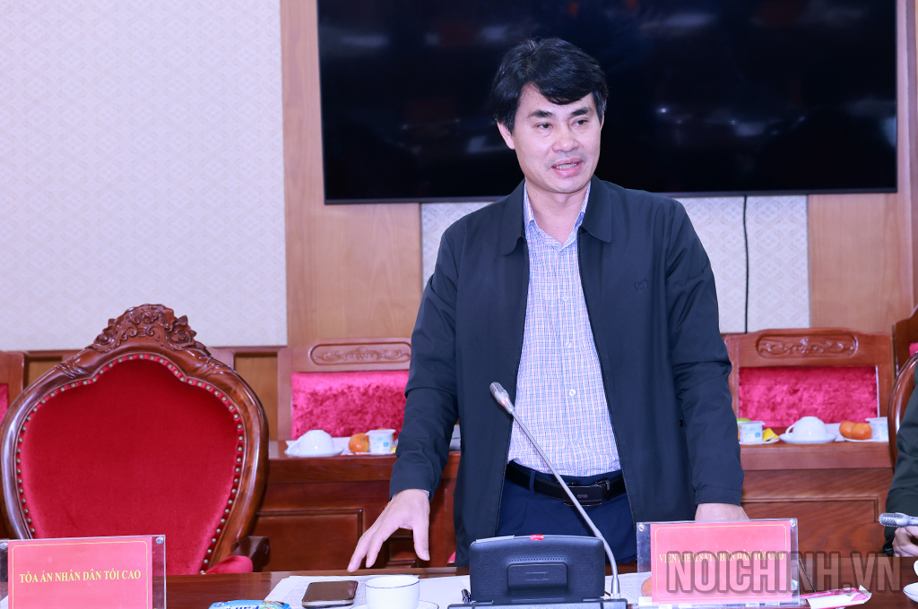 Đồng chí Hoàng Minh Thành, Phó Chánh Văn phòng, Viện Kiểm sát nhân dân tối cao