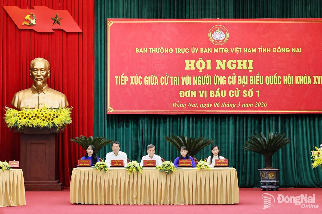 Các ứng cử viên đại biểu Quốc hội khóa XVI đơn vị bầu cử số 1 tỉnh Đồng Nai