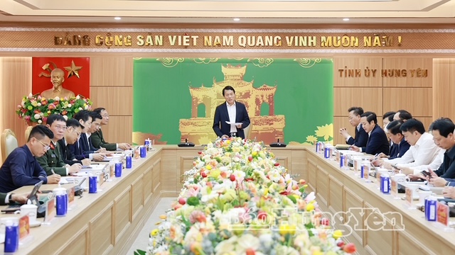 Hội nghị công bố quyết định kiểm tra, giám sát của Bộ Chính trị đối với Ban Thường vụ Tỉnh ủy Hưng Yên