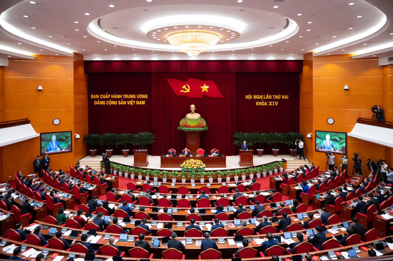 Toàn cảnh Hội nghị Trung ương 2 khóa XIV