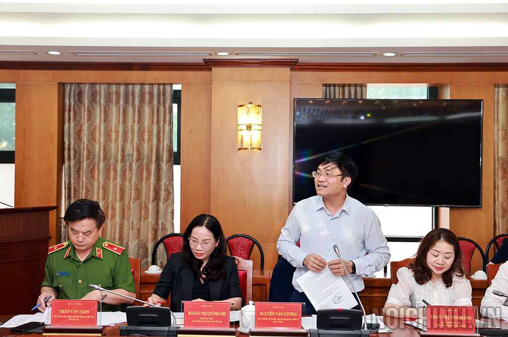 Đồng chí Nguyễn Văn Cương, Viên trưởng Viện Chiến lược khoa học, pháp lý, Bộ Tư pháp