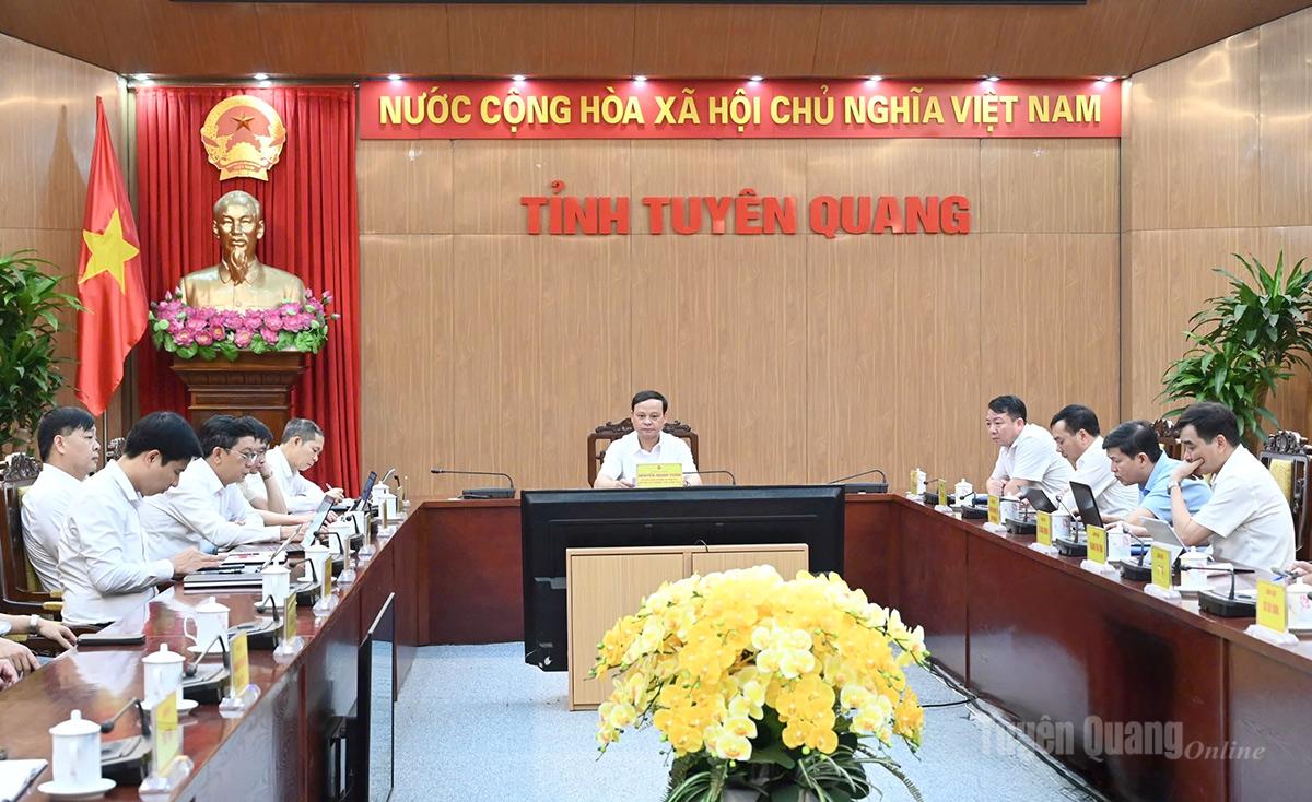 Ủy ban nhân dân tỉnh Tuyên Quang tham dự Hội nghị trực tuyến 