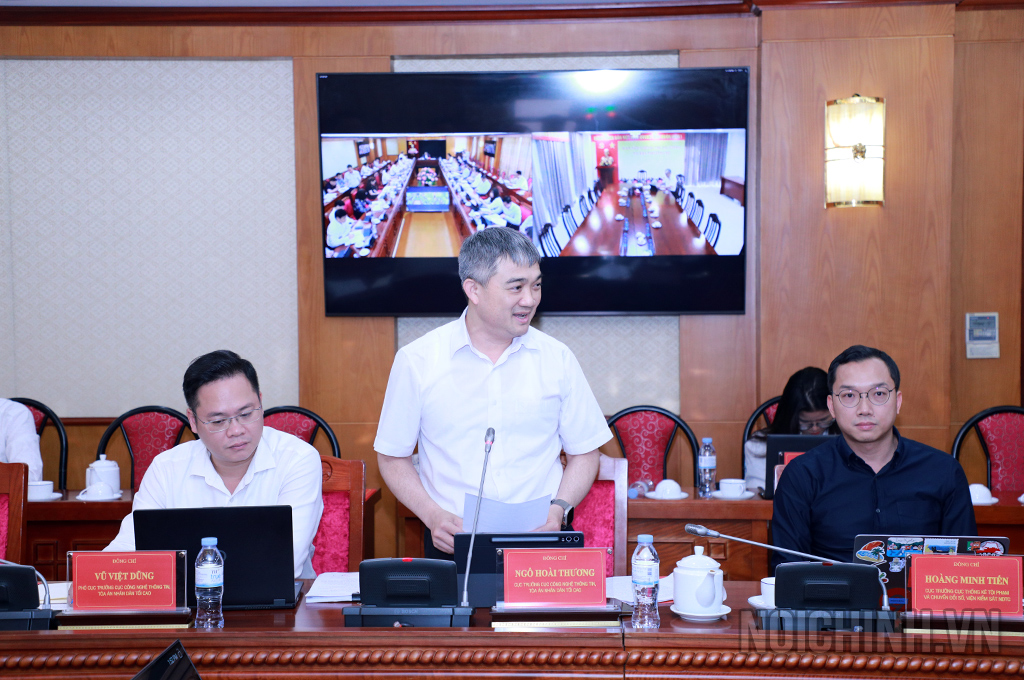 Đồng chí Ngô Hoài Thương, Cục trưởng Cục Công nghệ thông tin, Tòa án nhân dân tối cao